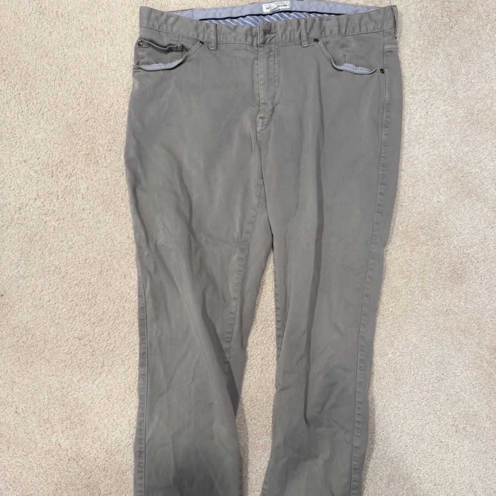 Peter Millar Pants Mens 36 Grey Stretch 5 Pocket Golf Pant